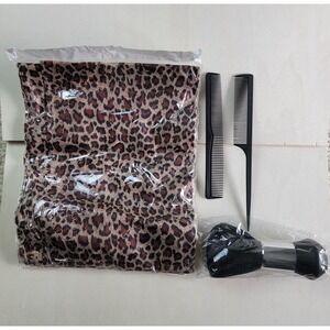 Professional Hair Cutting Cape with Neck Duster Brush & Comb Barber Stylist Set